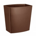 Natural Plant Fiber Wastebasket (Chocolate Brown)